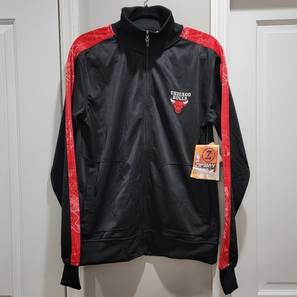 NBA Apparel Chicago Bulls Zipway 'Change "N" The Game' Zippered Warm-Up Jacket - Picture 1 of 17